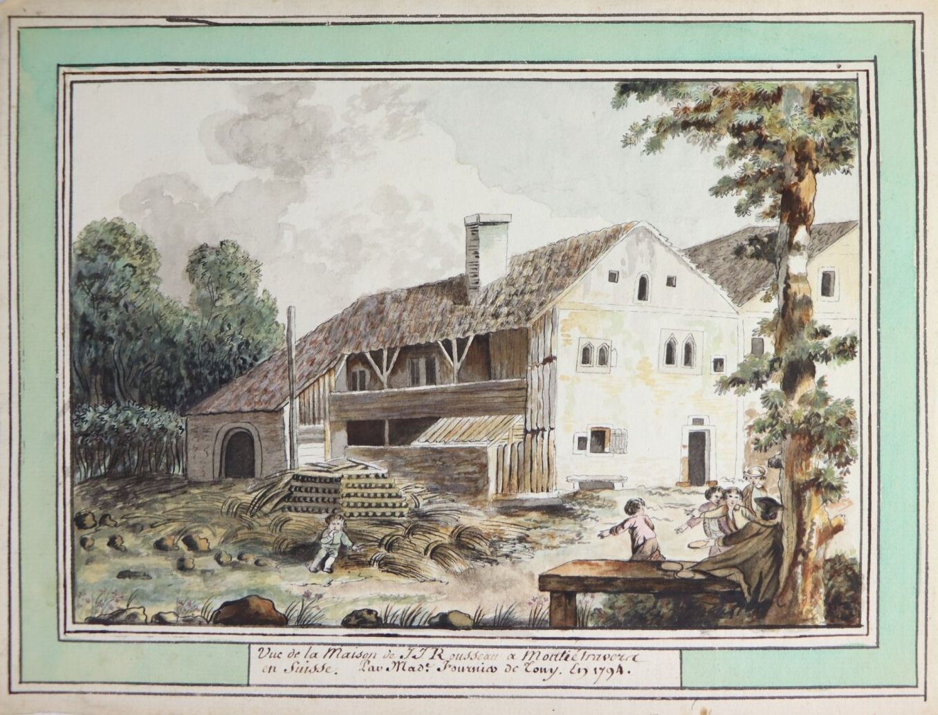 Null Sophie FOURNIER de TONY (Bellerive-sur-Allier ?-1820).

Blick auf das Haus &hellip;