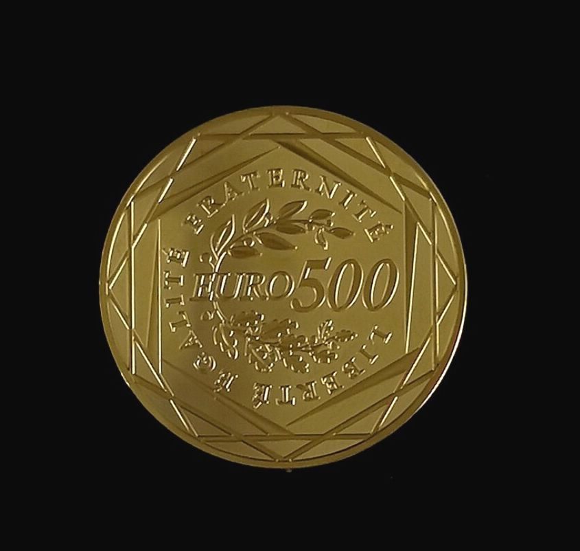Null Pièce de 500 euros en or 999,9 millièmes de la Monnaie de Paris. 

Année 20&hellip;