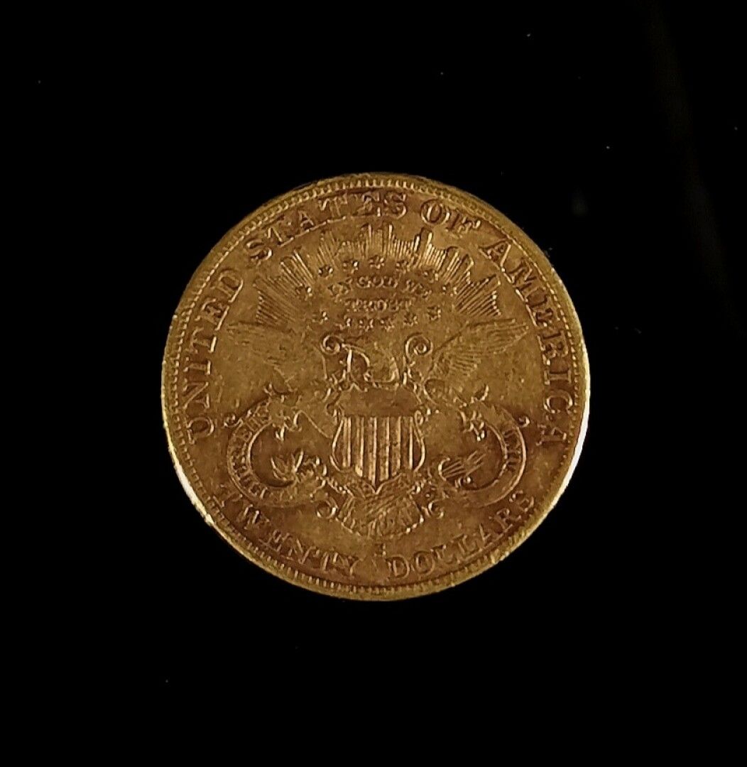 Null Pièce de 20 dollars en or.

1887.

33,44 grammes.