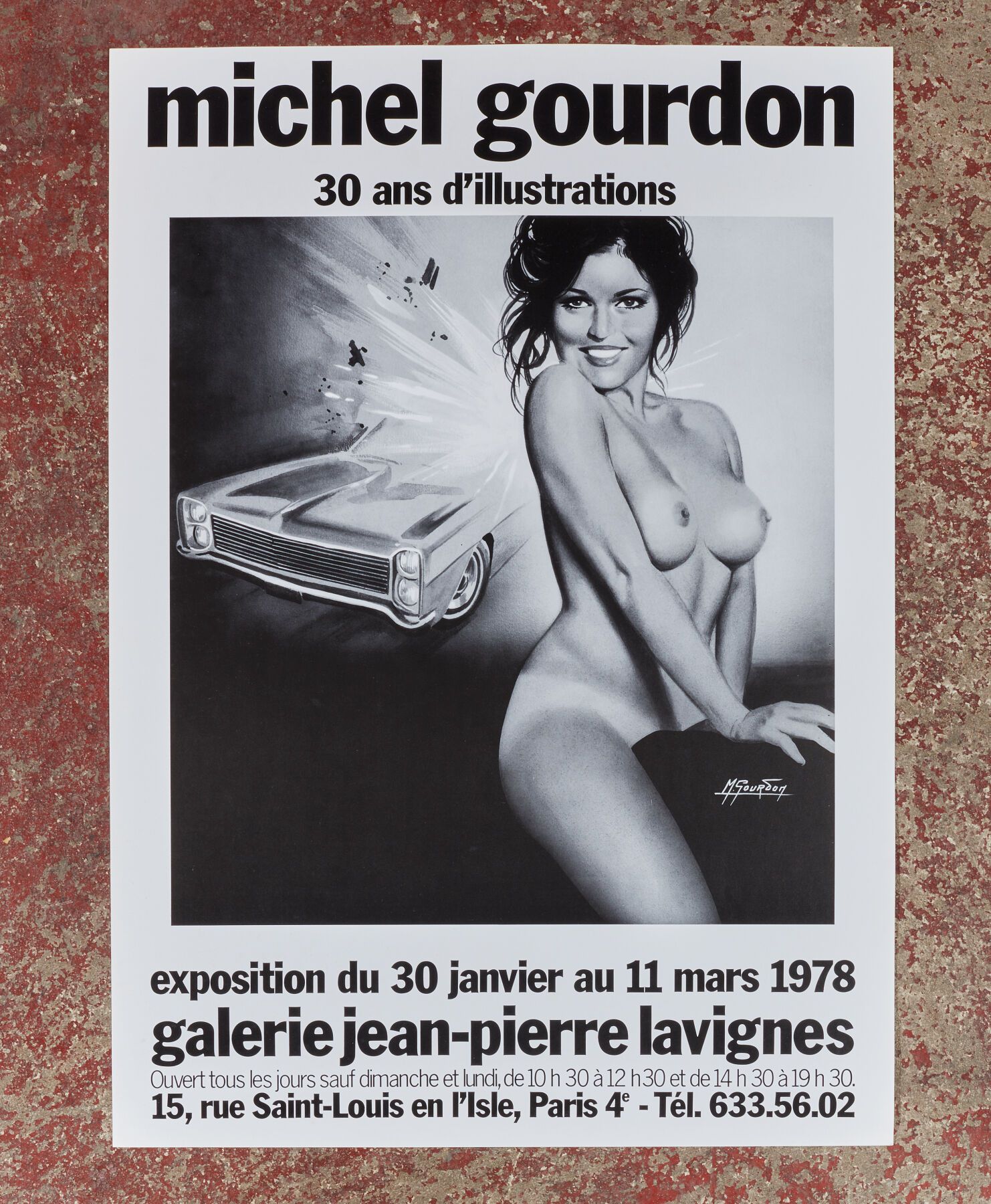 Null 米歇尔-古尔东（1925 - 2011）。
30年的插图 - 1978年？
1978年在Jean-Pierre Lavignes画廊举办的展览的海报。&hellip;
