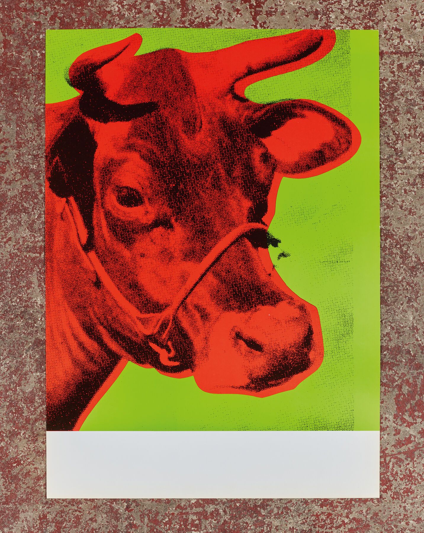 Null 安迪-沃霍尔（后）。
红牛 - 1970年。
纸上胶印石版画。
信前海报，为1970-71年在ARC的展览制作的小系列。
高_66,5厘米，宽_47,&hellip;