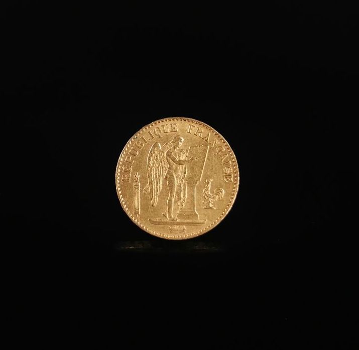 Null Pièce de 20 francs Or au Génie.
1876 A.
6.45 grammes