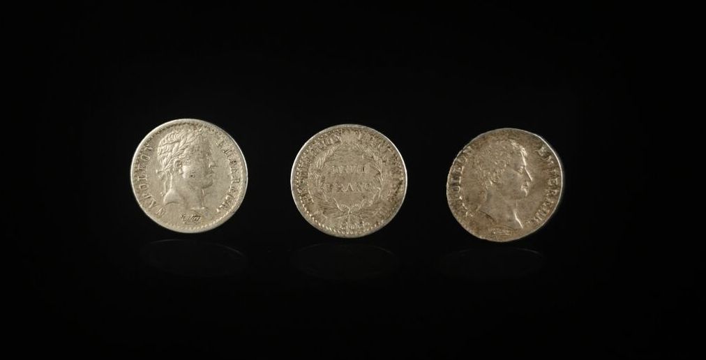 Null FIRST EMPIRE (1804-1814).
Demi-franc: 3 examples: 
An 13A; 1808 BB; 1810 A.&hellip;