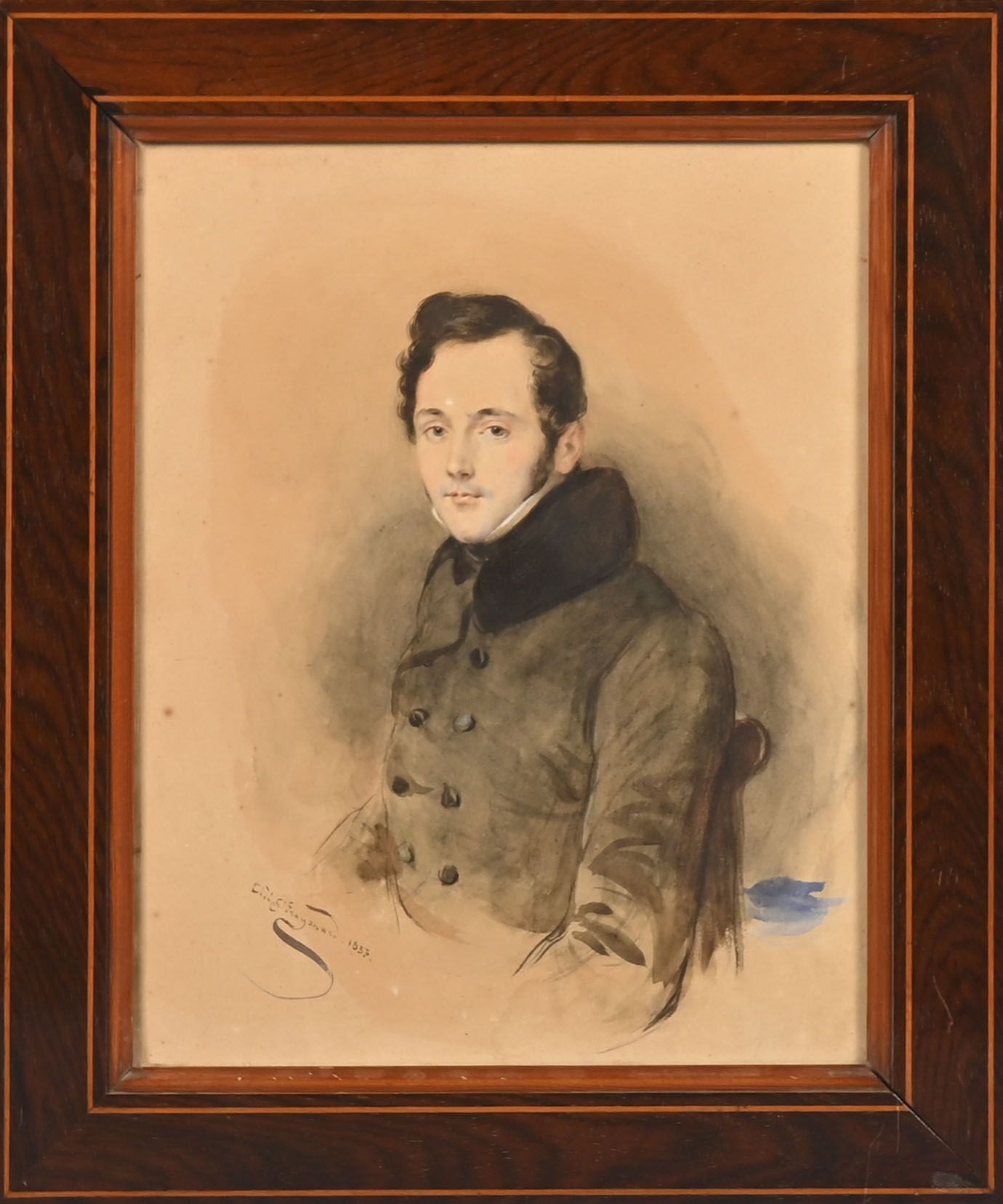 Null Théophile FRAGONARD
(Paris 1806 - Neuilly-sur-Seine 1876)
Porträt eines jun&hellip;