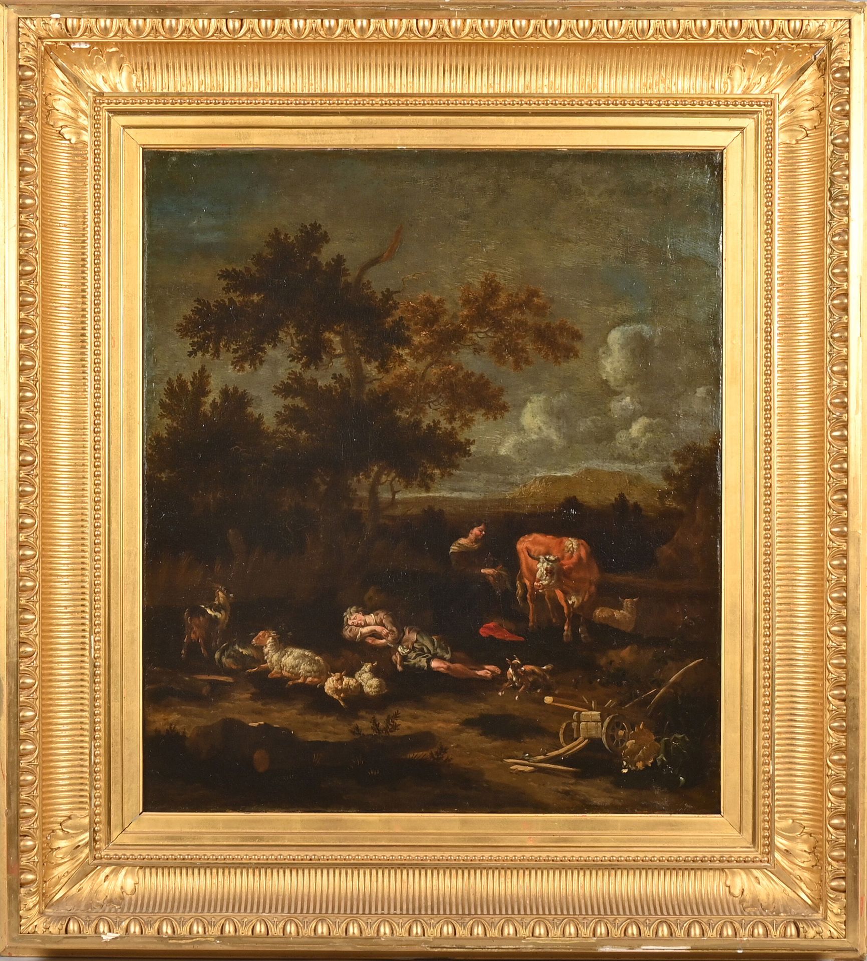 Null 约翰内斯-范德本特
(约1650-1690年，阿姆斯特丹)
田园风光
画布
68 x 59 cm.

专家：René Millet。