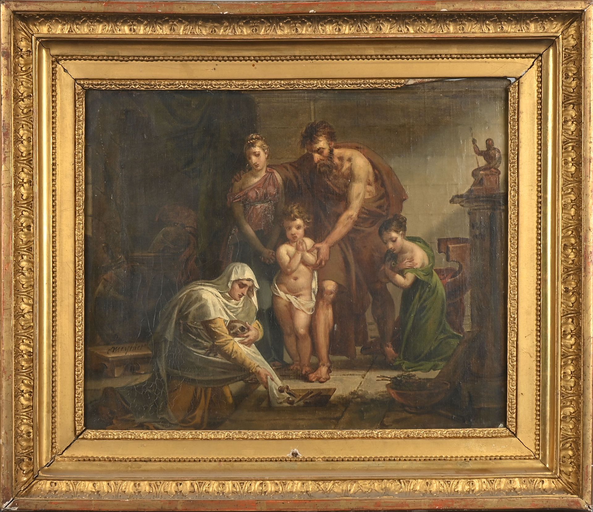 Null 查尔斯-迈尼耶(1768-1832)
菲奥西翁的遗迹
画布上的油画，左边靠近中央的位置有签名，背面有一个墨水标签，上面标有 "Meynier esqu&hellip;