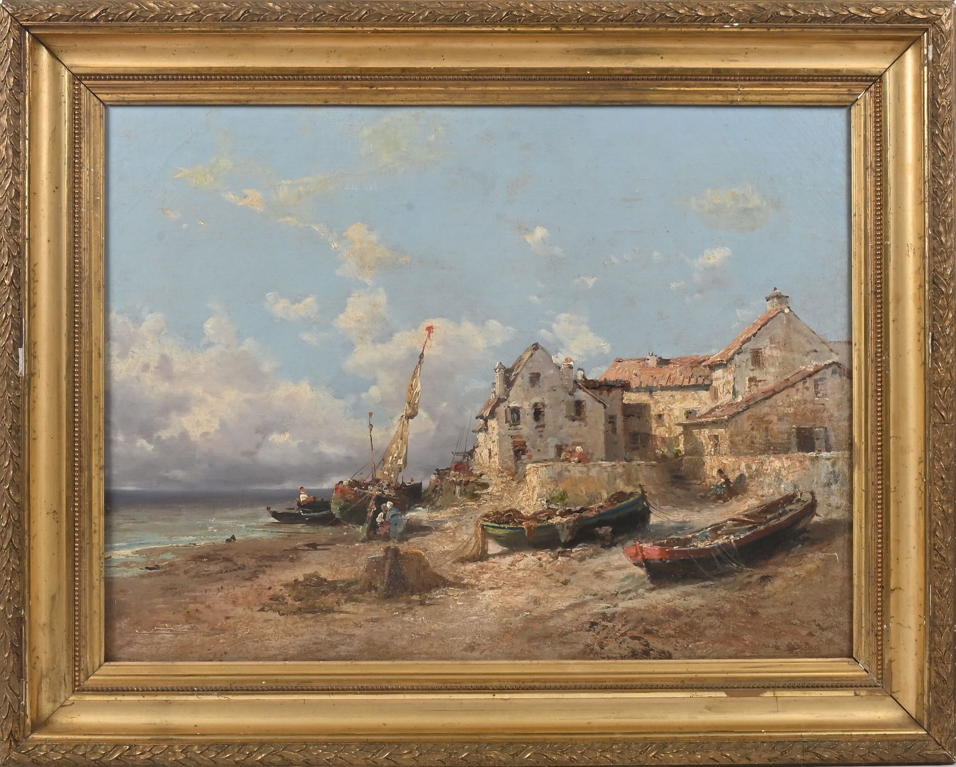 Null School of the XIXth century
Boats on the beach in southeastern France
Oil o&hellip;