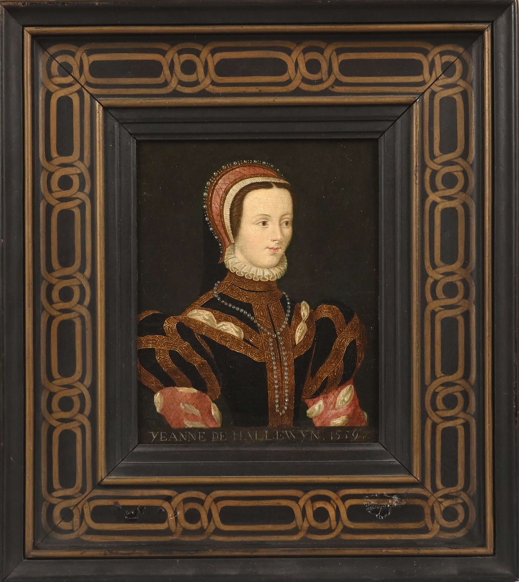 Null 19th century FRENCH SCHOOL, in the taste of Hans HOLBEIN
Portrait of Jeanne&hellip;
