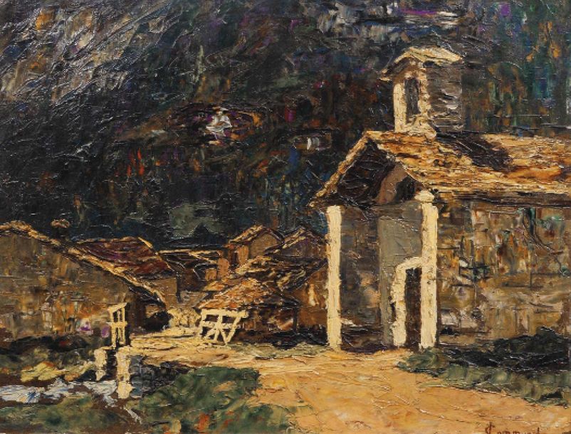 Null Joseph COMMUNAL (1876-1962)


"Le village de Tignes", 1919


Huile sur cart&hellip;