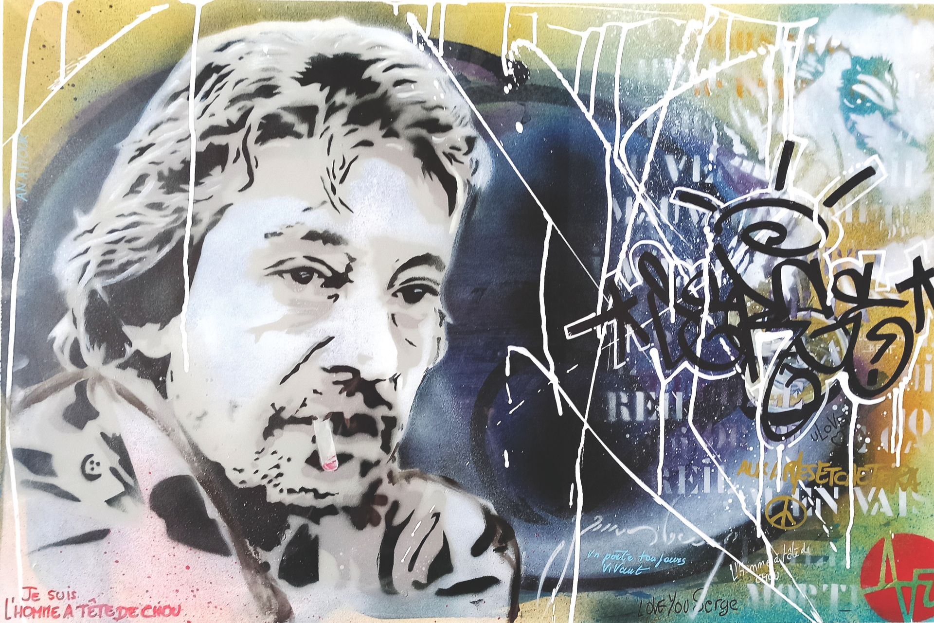 Null NICE ART (1987) 

Gainsbourg

Mixed media on paper

Stamp of the artist on &hellip;