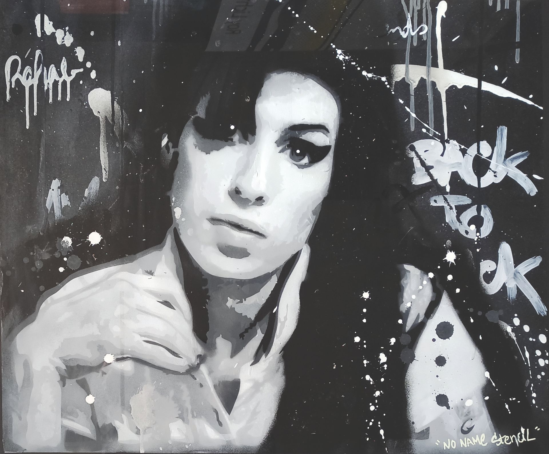 Null NO NAME STENCIL (20th)

Amy Winehouse

Mixed media on paper

Signed lower r&hellip;