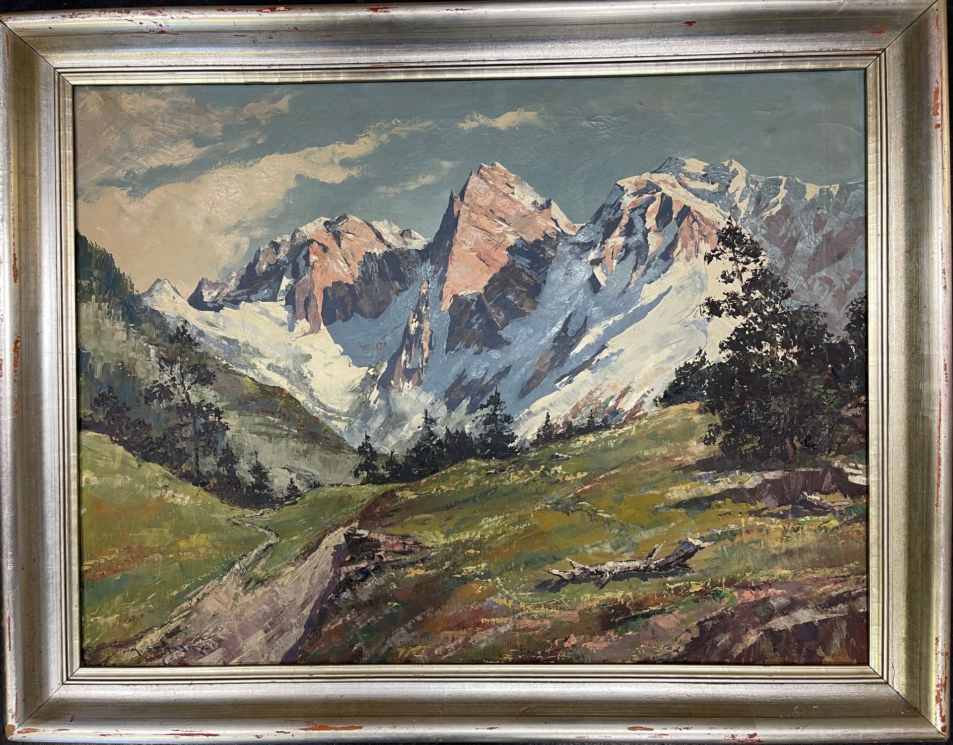 Null 马克西米利安-斯特拉斯基(1895-?)。

蒂罗尔州的景观。

布面油画，左下方有签名。

65 x 85厘米。(小的凹痕)。