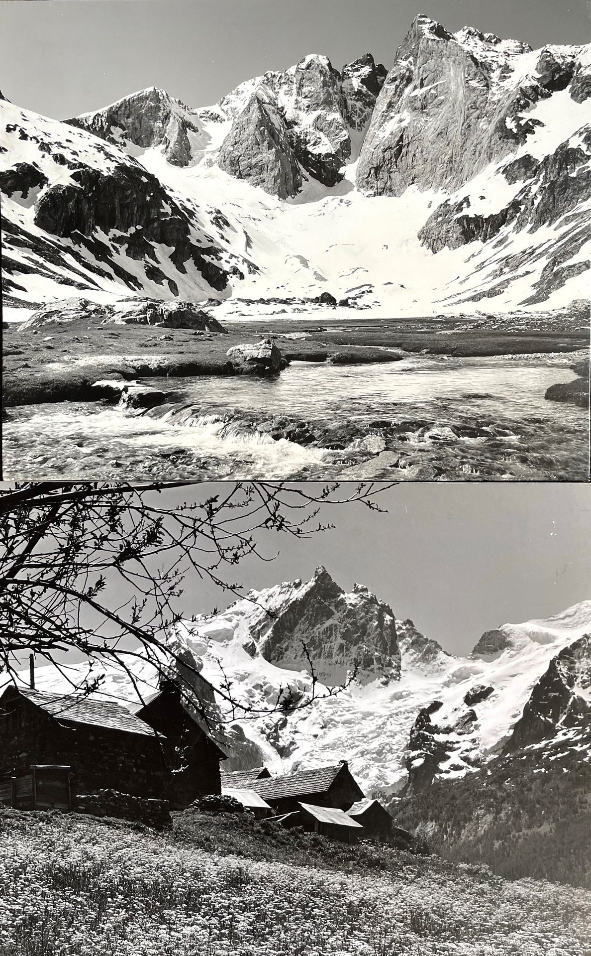 Null 伯纳德-格朗日（20-21岁）

山中的梅杰和湖

两幅黑白摄影作品。46 x 58厘米/46 x 57厘米