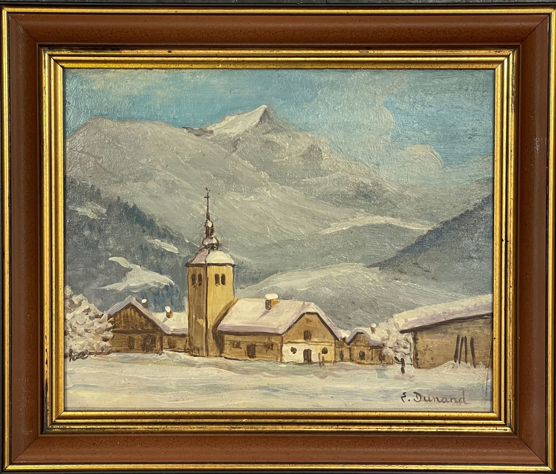 Null Etienne DUNAND (20th)

The village of Le Tour ?

Oil on cardboard, signed l&hellip;