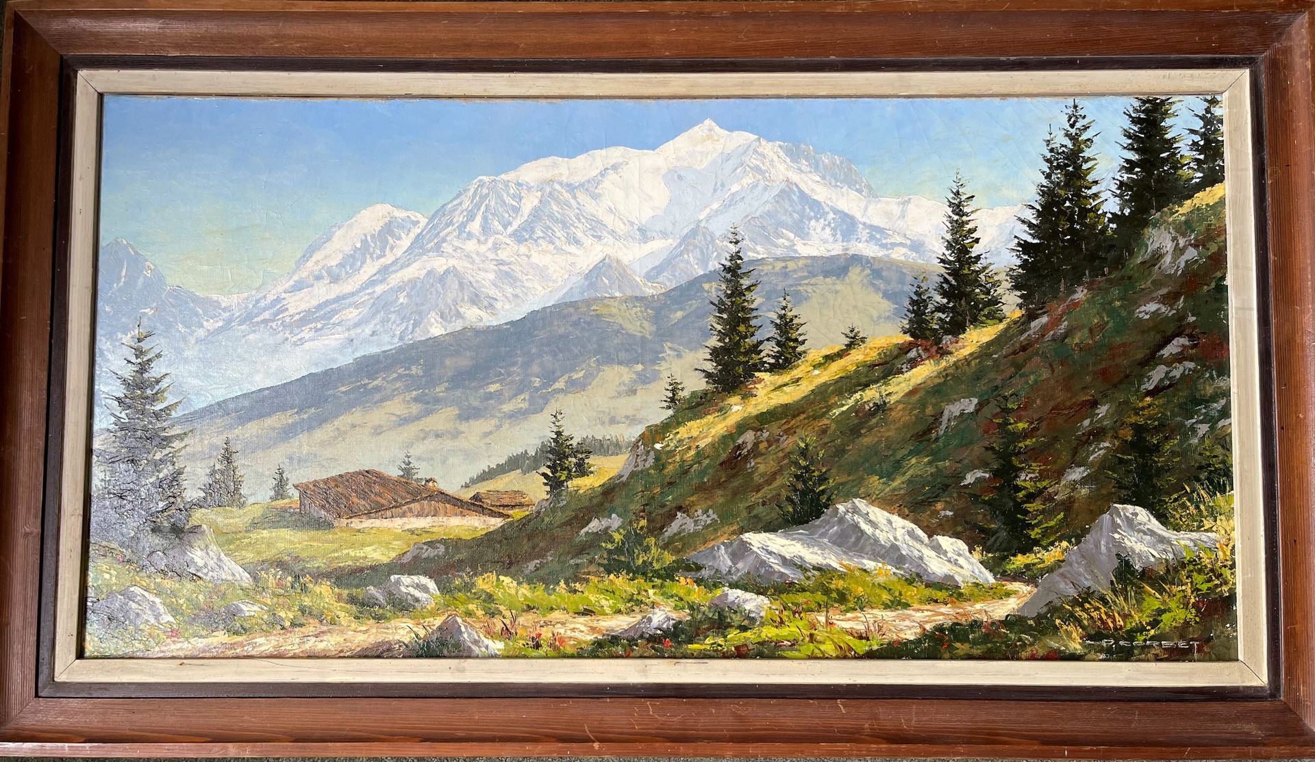 Null Paul CORBET (1920-2005)

Der Mont-Blanc von Megève aus.

Öl auf Leinwand, u&hellip;