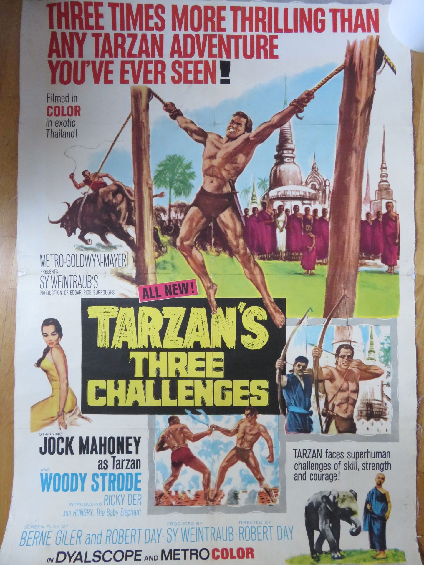 Null "TARZAN'S THREE CHALLENGES - (1963)由Robert DAY与Jock Mattoney, Woody Strode合&hellip;