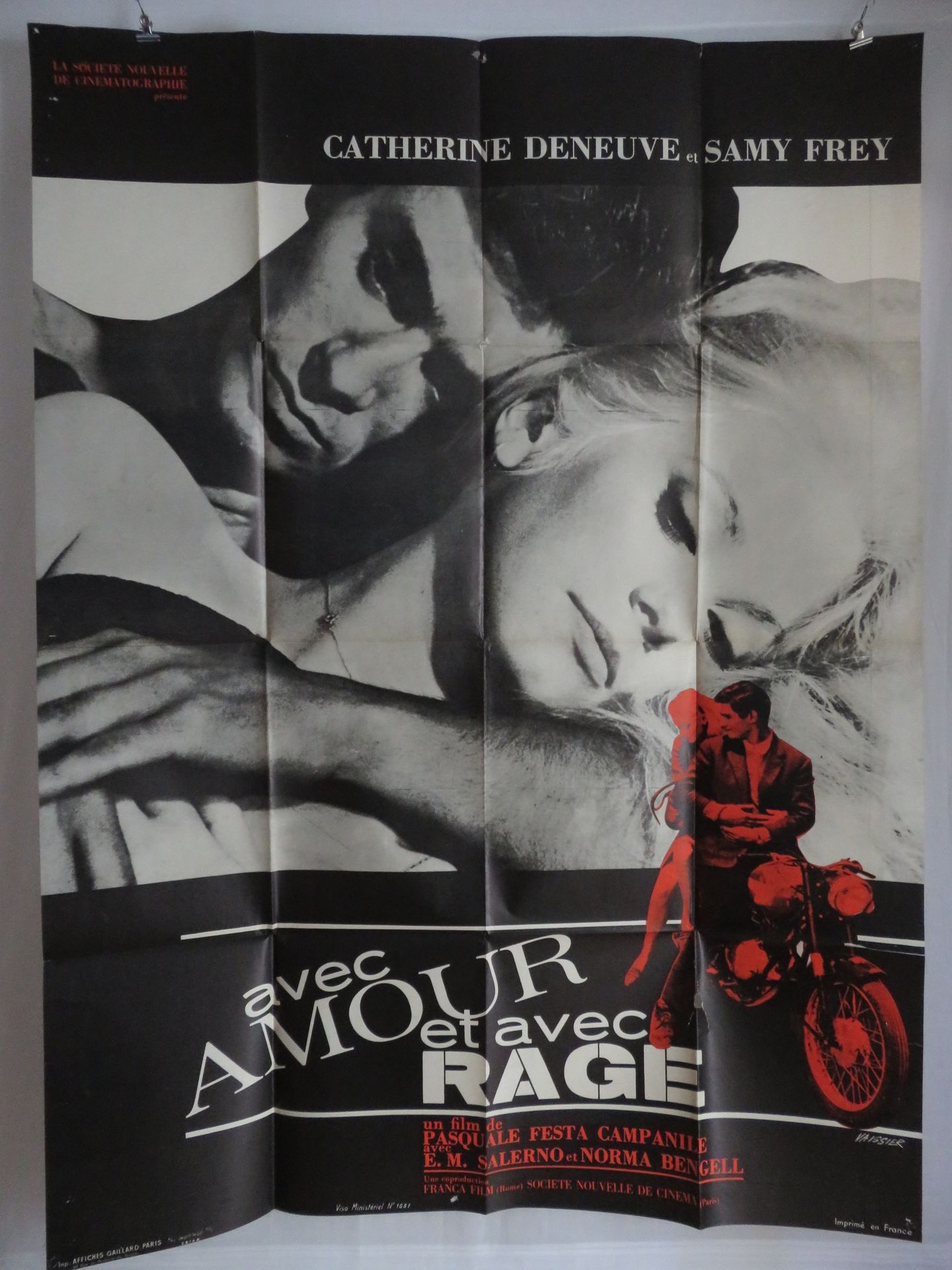 Null "AVEC AMOUR ET AVEC RAGE" (1965) by Pasquale Festa CAMPANILE with Catherine&hellip;