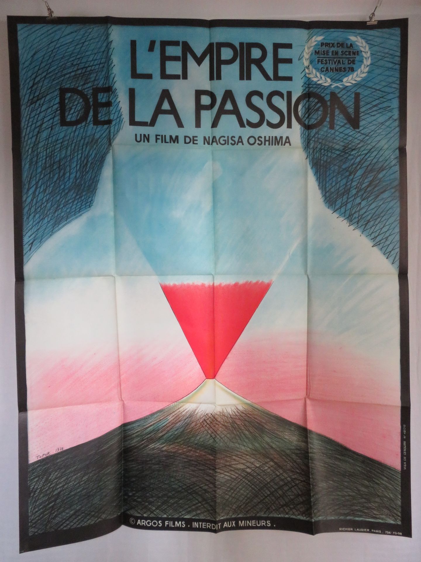 Null "罗兰-托普尔--3张120x160cm的海报：《鼓》（1979年），作者沃尔克-施罗德夫--《激情的帝国》（1978年），作者大岛渚（石版画）--《&hellip;