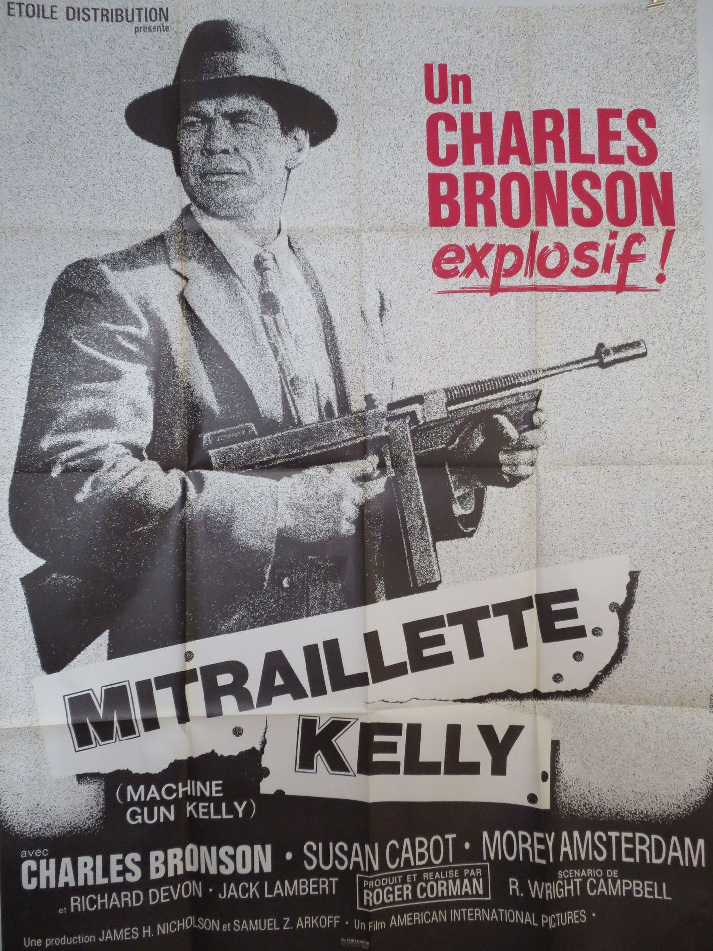 Null "MITRAILLETTE KELLY" (1958) de Roger CORMAN con Charles Bronson - Ilustrado&hellip;