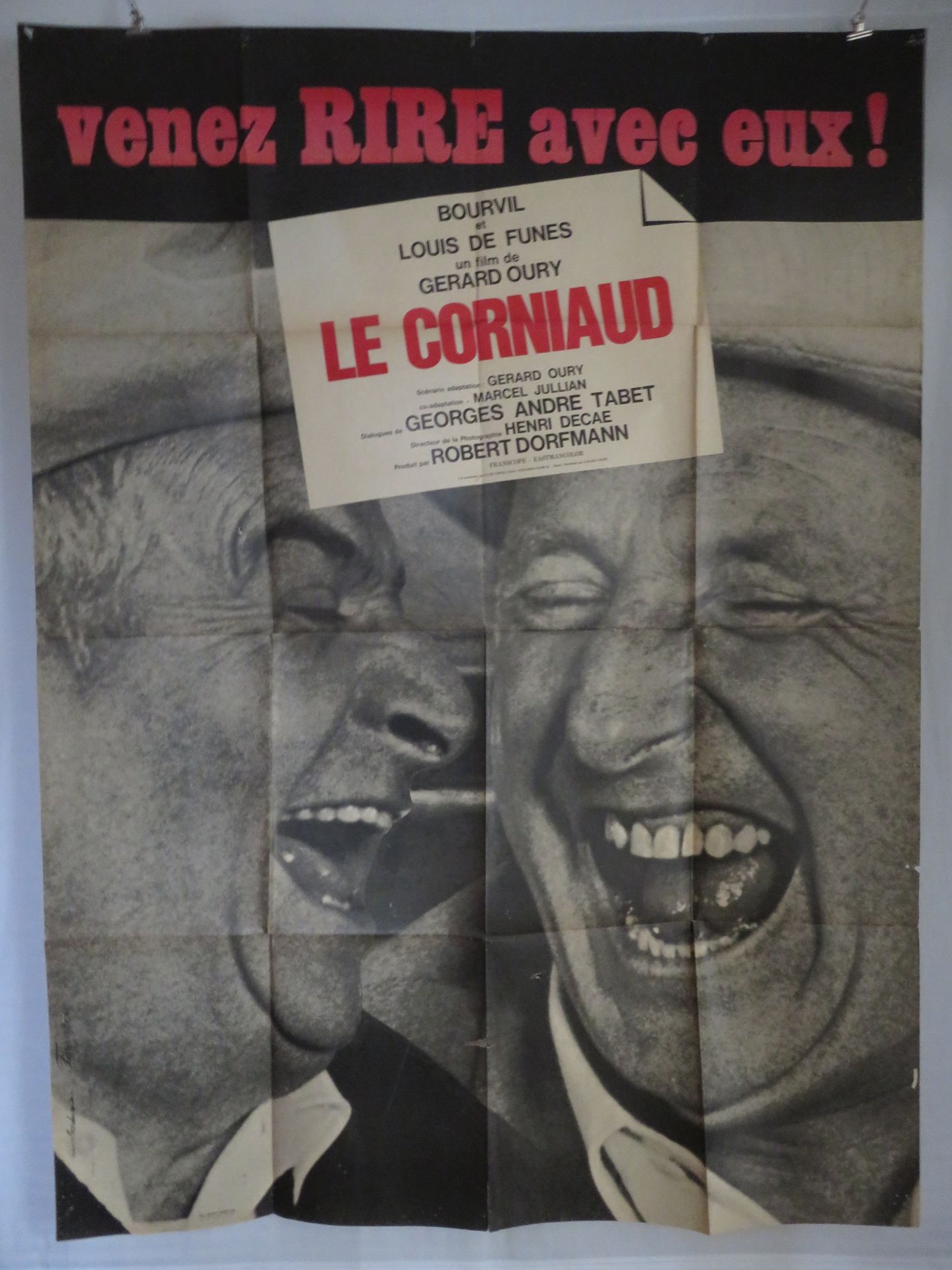 Null "LE CORNIAUD" (1964) von Gerard OURY mit Louis de Funès, Bourvil - Illustri&hellip;