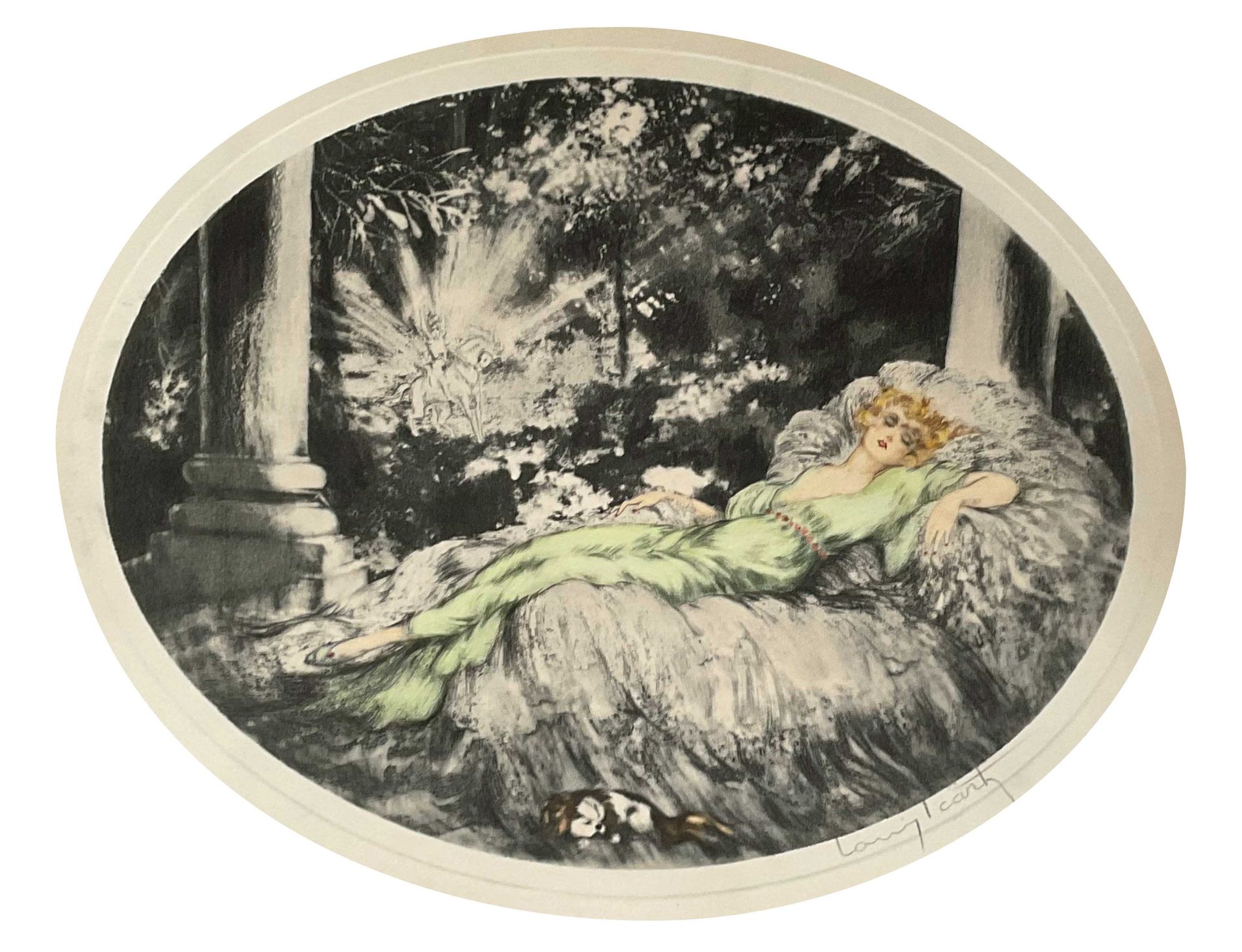 Null Louis ICART (1888-1950)
Sleeping beauty (1927)
(Cat. Rais. N°323)
Eau-forte&hellip;