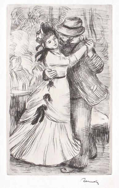 Auguste RENOIR (1841-1919) «La danse à la campagne», 2e planche, vers 1890. Vern&hellip;