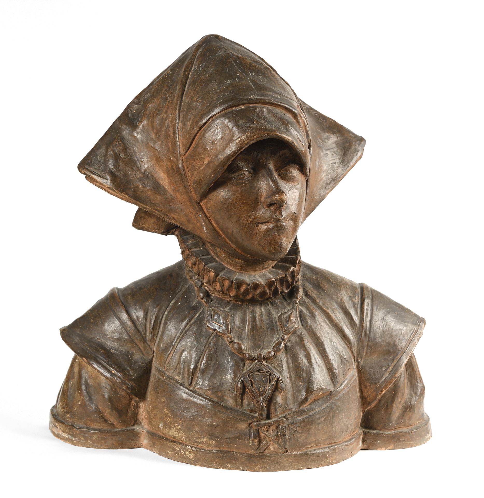 Null École française de la fin du XIXème siècle
Jeune femme en costume néo renai&hellip;