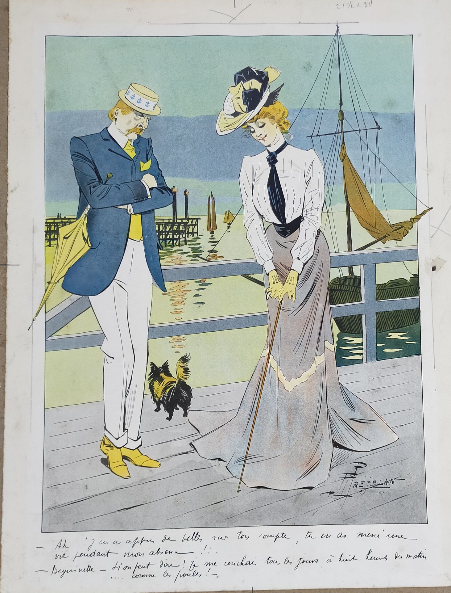 Null René PRÉJELAN (1877-1968)
Deux illustrations en couleur
32x24,5 cm