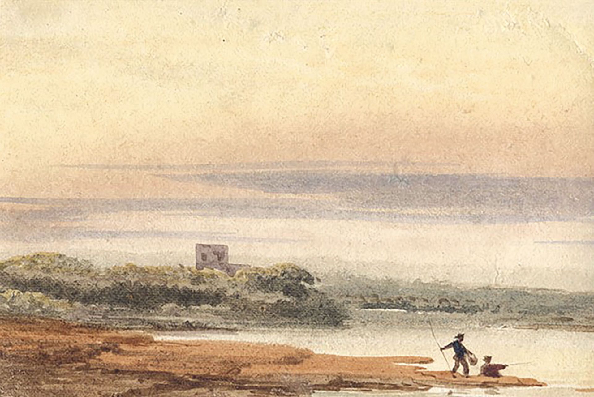 Null Eugène CICÉRI (1813-1890)
Pêcheurs dans les marais, c.1835
Aquarelle sur pa&hellip;