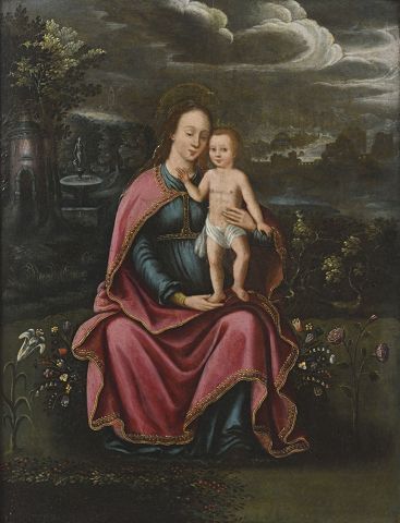 Ecole anversoise vers 1620, suiveur de Michel COXCIE Vierge à l'enfant
Huile sur&hellip;