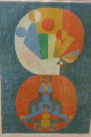 Pierre Courtin (1921-2012) Composition.
Lithographie en couleur, signée et annot&hellip;