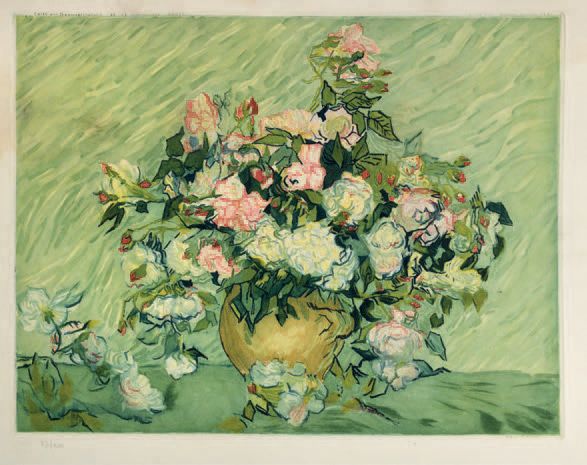 Jacques VILLON (1875-1963) Les roses.
D'après Vincent VAN GOGH.
Aquatinte en cou&hellip;