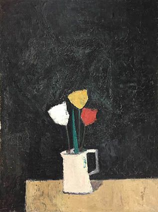 Ezechiel BAROUKH (1909-1984) Vase de fleurs.
Huile sur toile, signée au verso.
8&hellip;