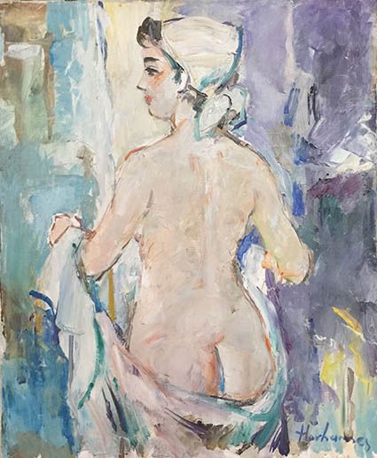 Hovhannès HAROUTIOUNIAN (1950) Nu de dos.
Huile sur toile, signée en bas à droit&hellip;