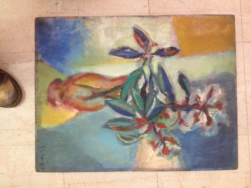 Nicolas ISSAIEV (1891-1977) Vase de fleurs.
Huile sur panneau, signée en bas à d&hellip;