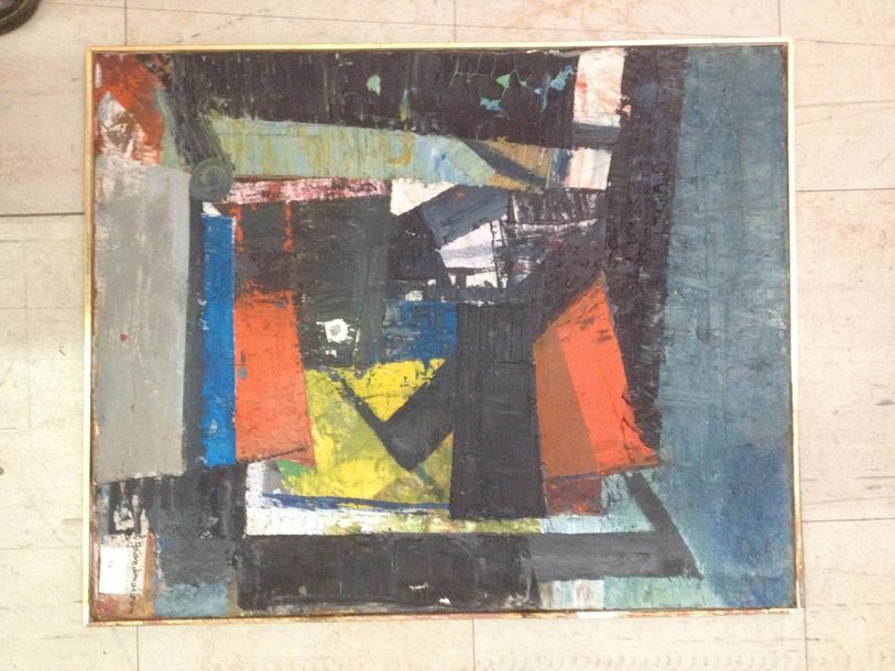 Louis de GRANDMAISON (1928) Composition abstraite.
Huile sur toile, signée en ba&hellip;