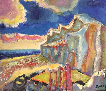 Nicolas ISSAIEV (1891-1977) Barques.
Huile sur toile, signée en bas à droite.
54&hellip;