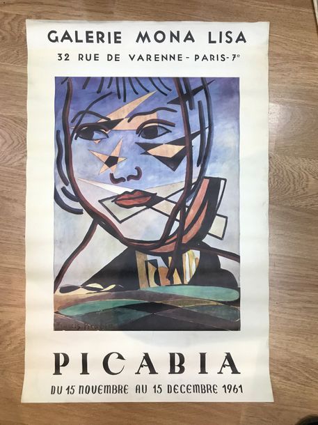 PICABIA (d'après) «Galerie Mona Lisa», 1961.