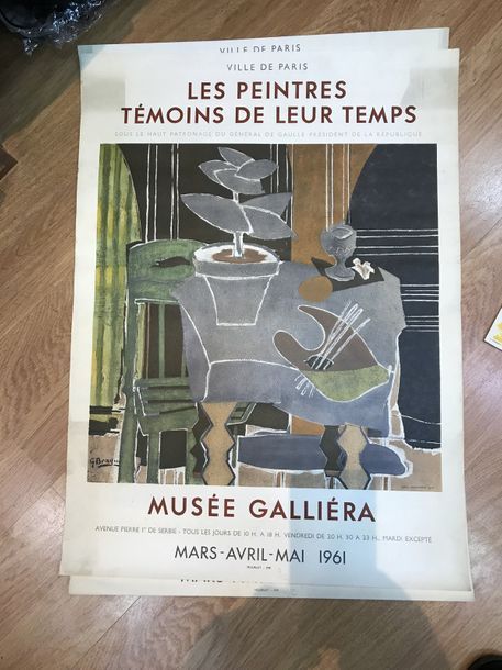BRAQUE (d'après) «Les peintres témoins de leur temps», Musée Galliéra 1961.
Deux&hellip;