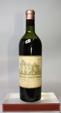 Null 1 bouteille CHÂTEAU HAUT BRION - 1er GCC Pessac Léognan. 1947. Etiquette fa&hellip;