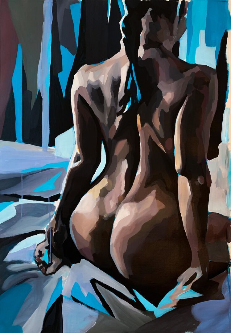 Null FRESHA-D (geboren 1992)
"BOUNCE" (2023)
Acrylfarbe auf Leinwand 
92 x 60 cm&hellip;