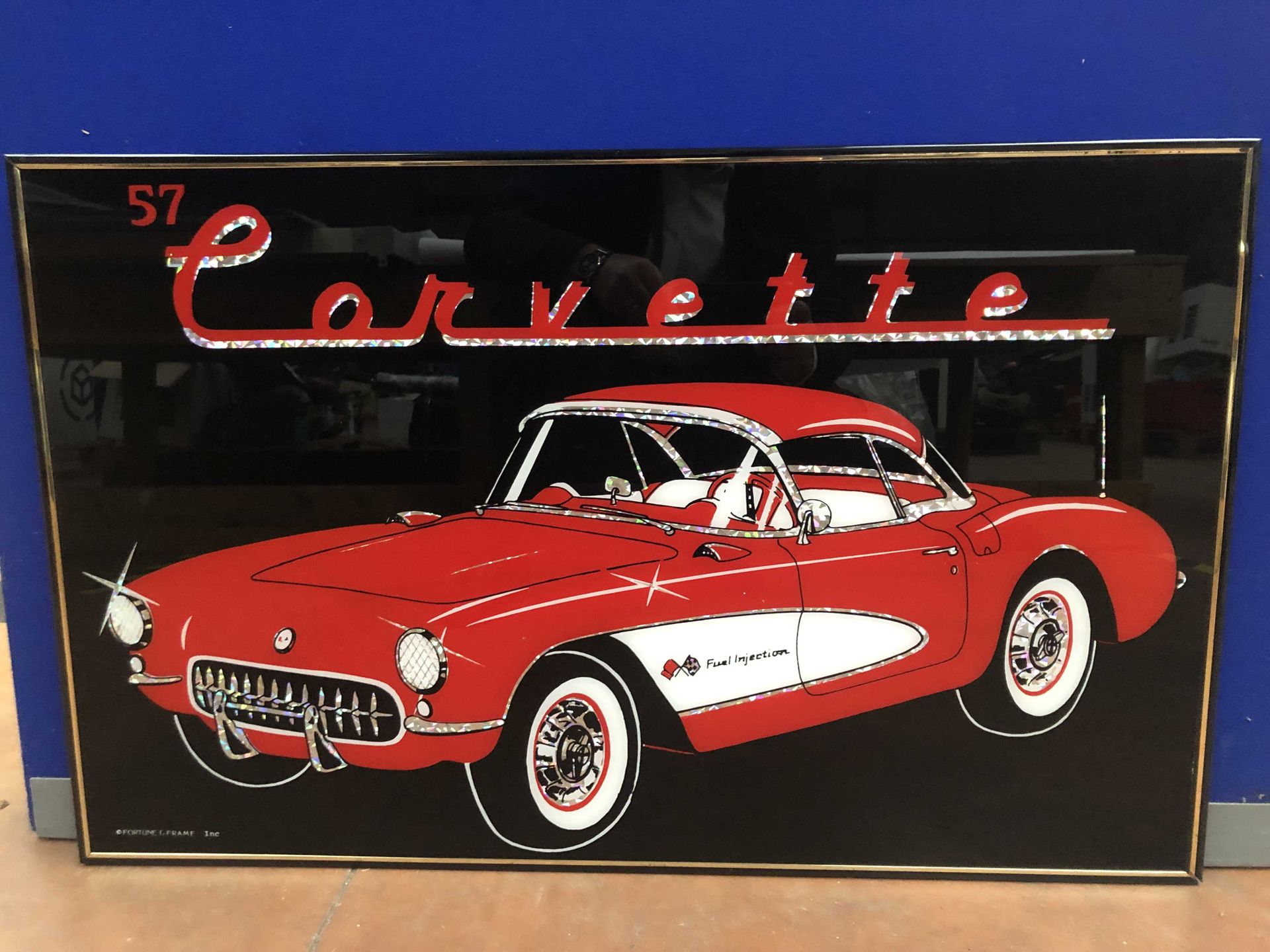 Null Panneau de Chevrolet Corvette CI. 1957 51x82