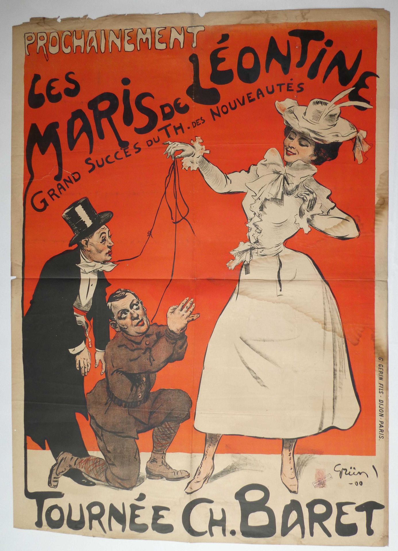 Null Jules Alexandre GRUN (1868-1934) " Les maris de Léontine. Grande successo d&hellip;
