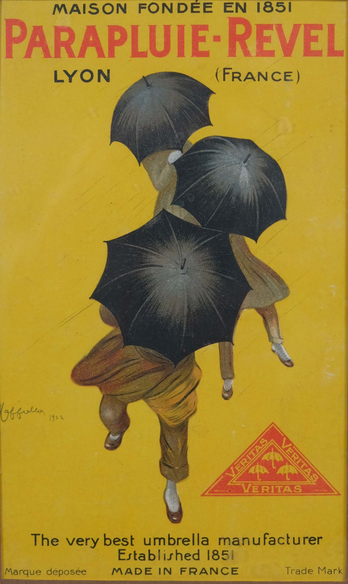 Null D après Leonetto CAPPIELLO (1875-1942) "Parapluie - Revel - The very best u&hellip;