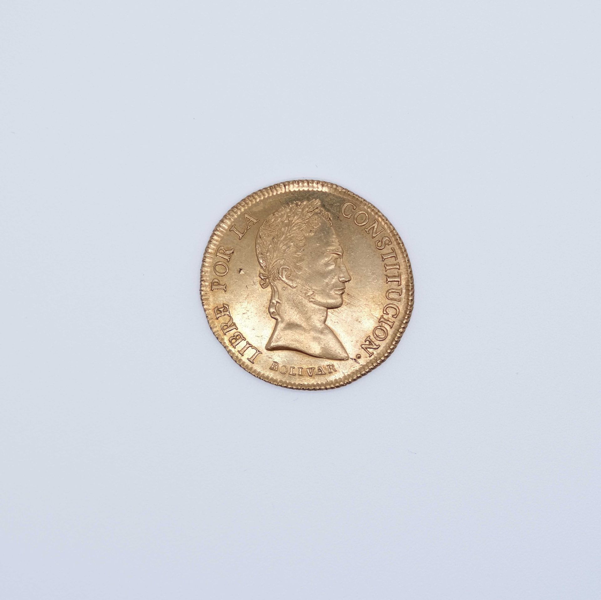 Null 8 Escudos Gold Bolivien 1847
Typer für den Zeitraum 1841-1847
A/ Büste von &hellip;