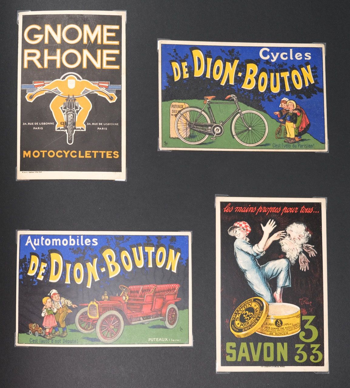 Null Album Album Werbepostkarten vor 1914 mit 282 Karten, darunter : Cycles De D&hellip;