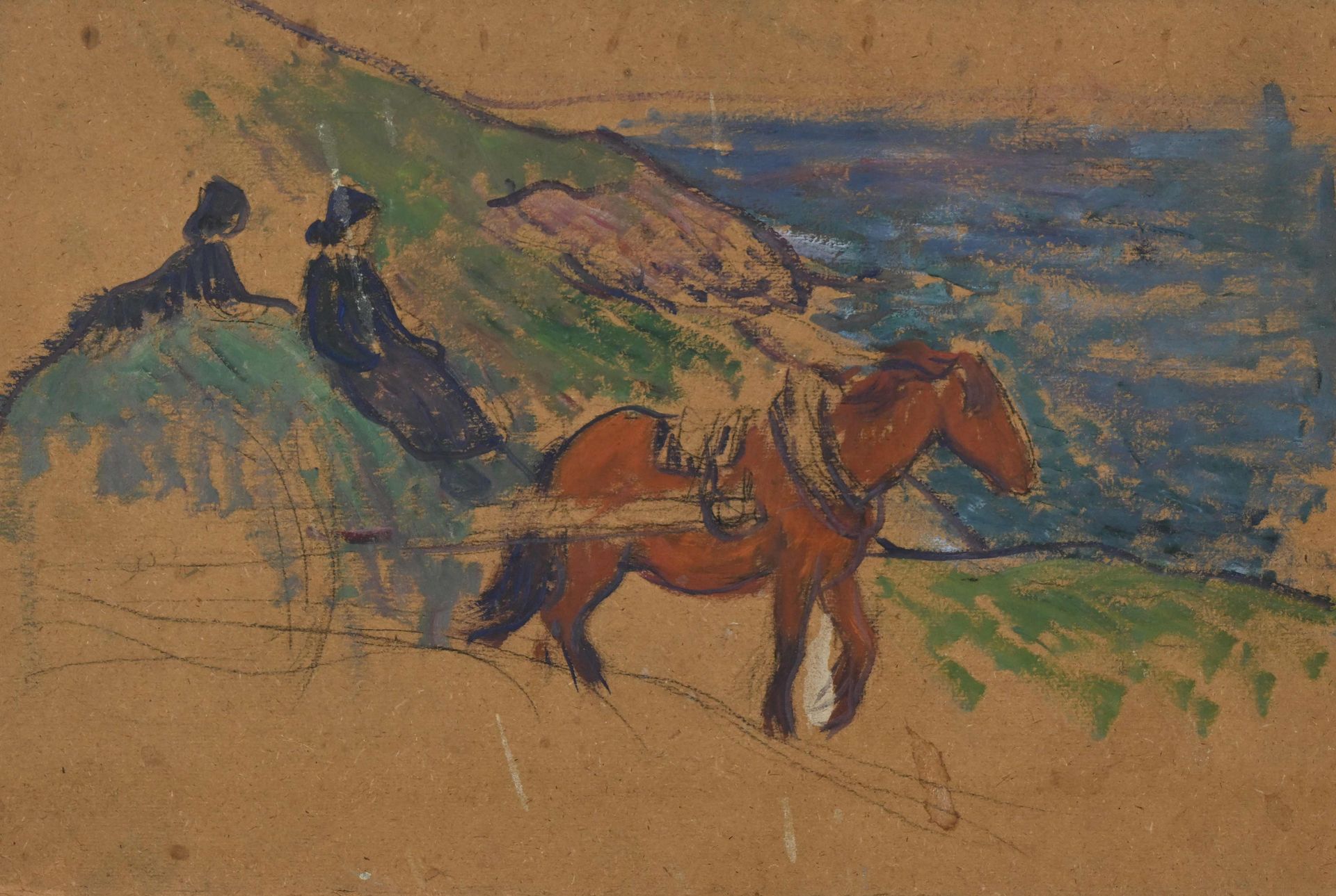 Null 亨利-莫莱特（1856-1913 年）《马车》和《茅草屋》，两幅未署名铅笔画，其中一幅双面，25 x 38 厘米和 26 x 38 厘米

出处 ： &hellip;
