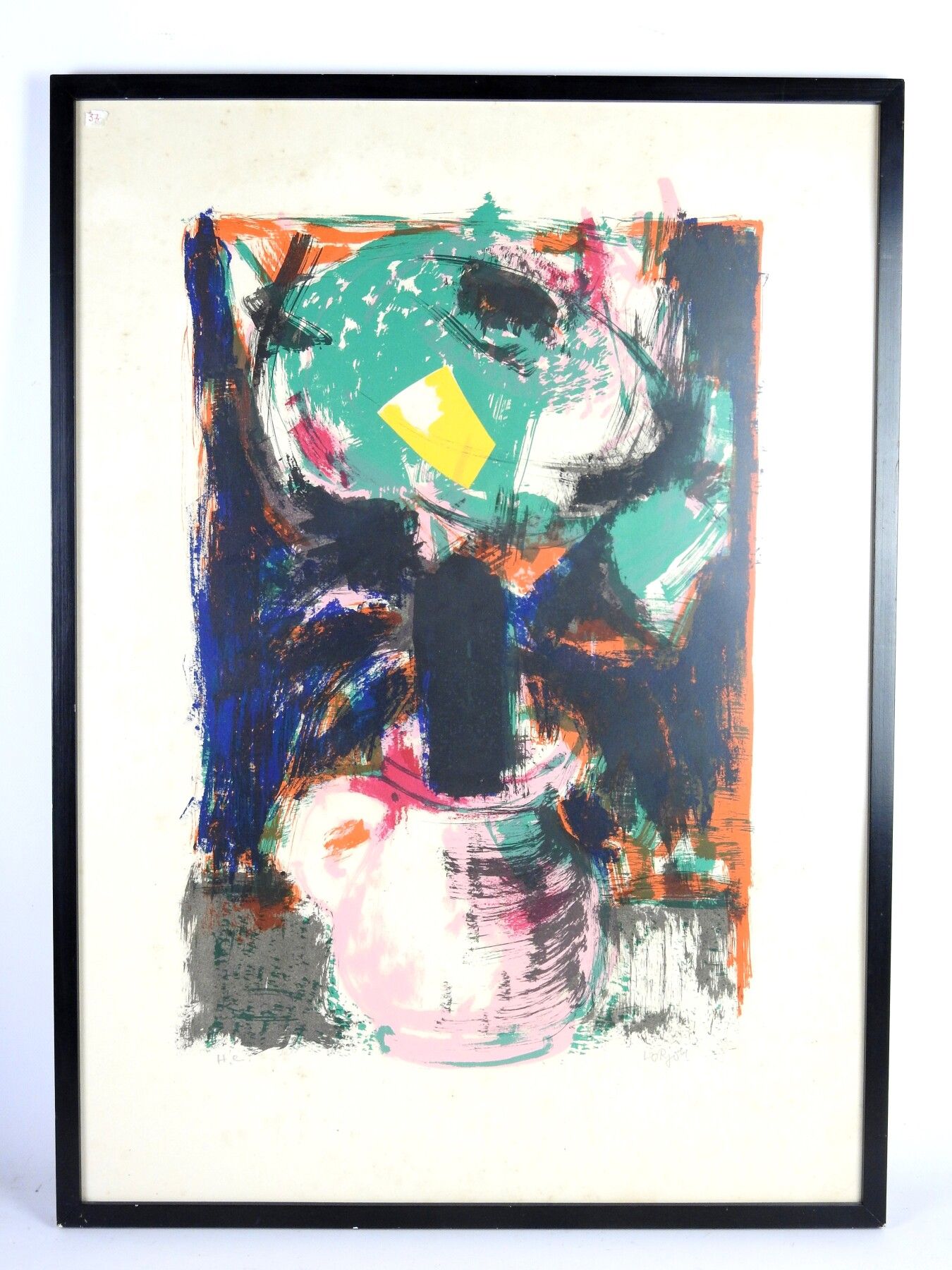 Null Bernard LORJOU (1908-1986): The pitcher. Lithograph. Signed lower right and&hellip;