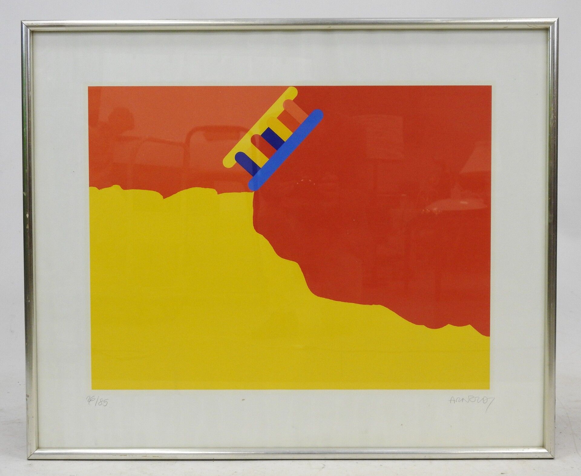 Null Per ARNOLDI (born in 1941) : Untitled. Lithograph in colours. Signed lower &hellip;