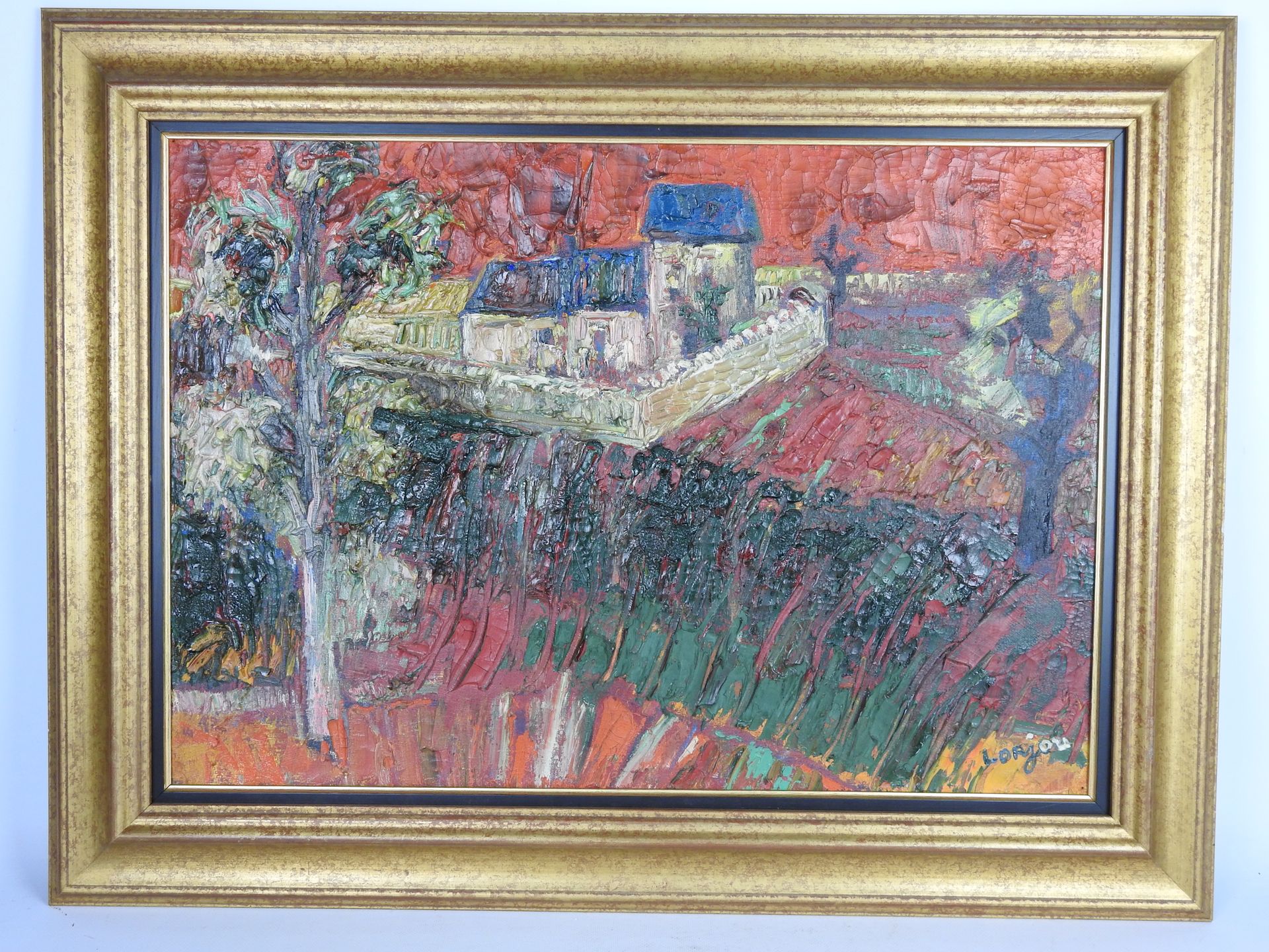 Null Bernard LORJOU (1908-1986): Ménars. Oil on canvas. Signed lower right. 46 x&hellip;